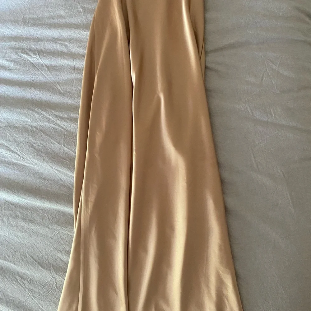 Petal & Pup Gold Satin Dress - Picture 3 of 4